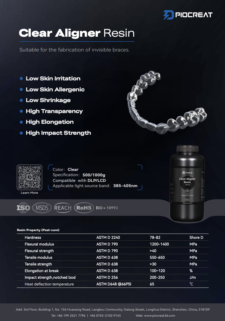 Clear Aligner Resin datasheet preview