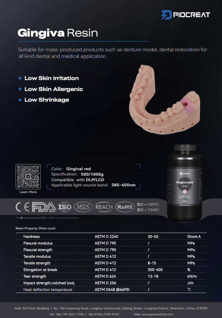 Gingiva Resin datasheet preview