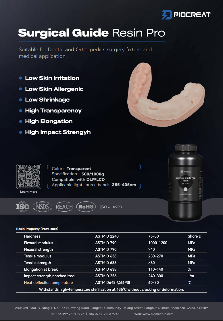 Surgical Guide Resin Pro datasheet preview